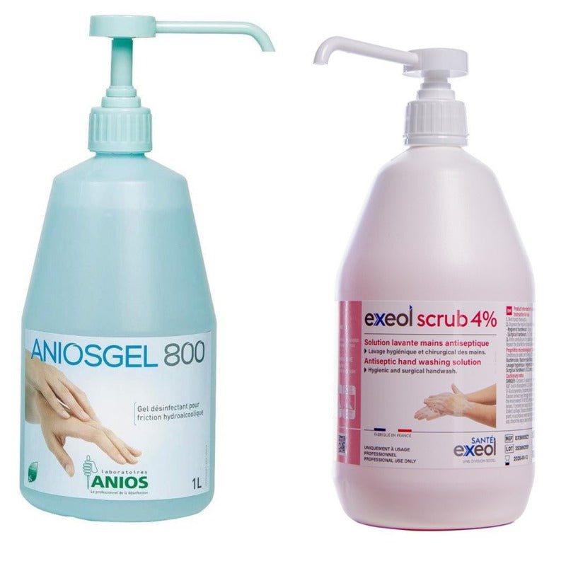 Pachet Aniosgel 800 + Exeol Scrub 4% 1l