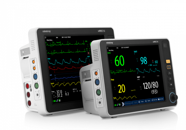 Mindray uMEC 12- Monitor functii vitale uMEC 12 (STD),  12.1", Touchscreen, EKG, Resp, SpO2, NIBP, 2-ch Temp, 3/5 EKG + ARR + ST