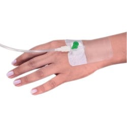 Film autoadeziv și pansament nețesut pentru canule Matopat Cannula F 8 cm x 5.8 cm 50 buc/cutie