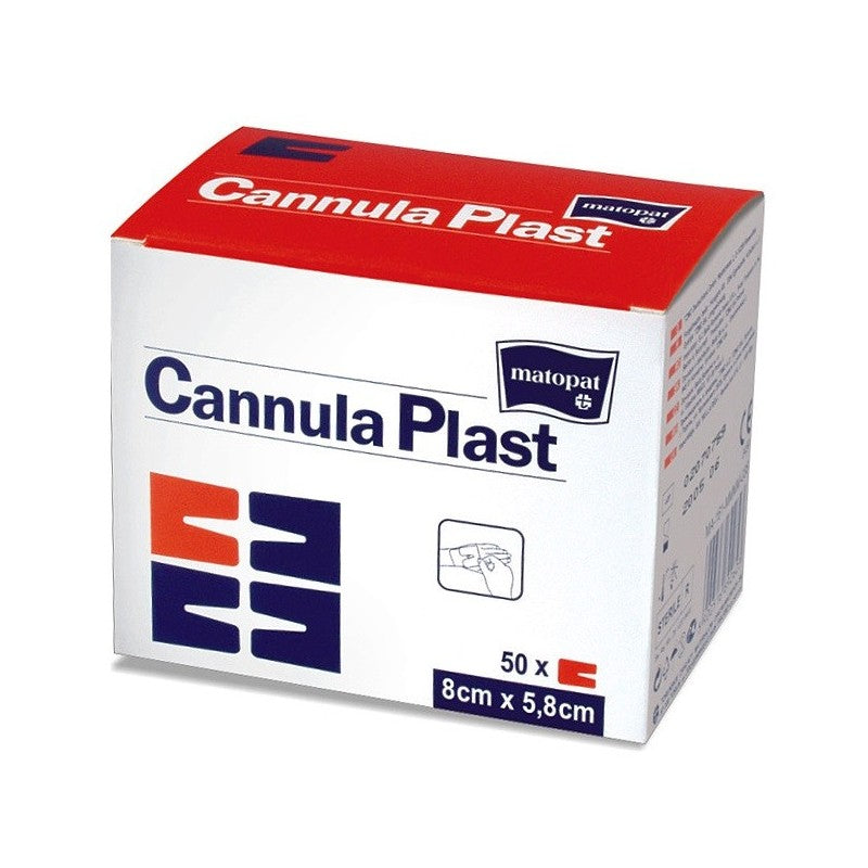 Pansament autoadeziv nețesut pentru canule Matopat Cannula Plast 50 buc/cutie