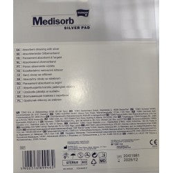 MEDISORB SILVER PAD - Pansament Steril cu Argint, Diferite Dimensiuni, 5Bucăți, Matopat